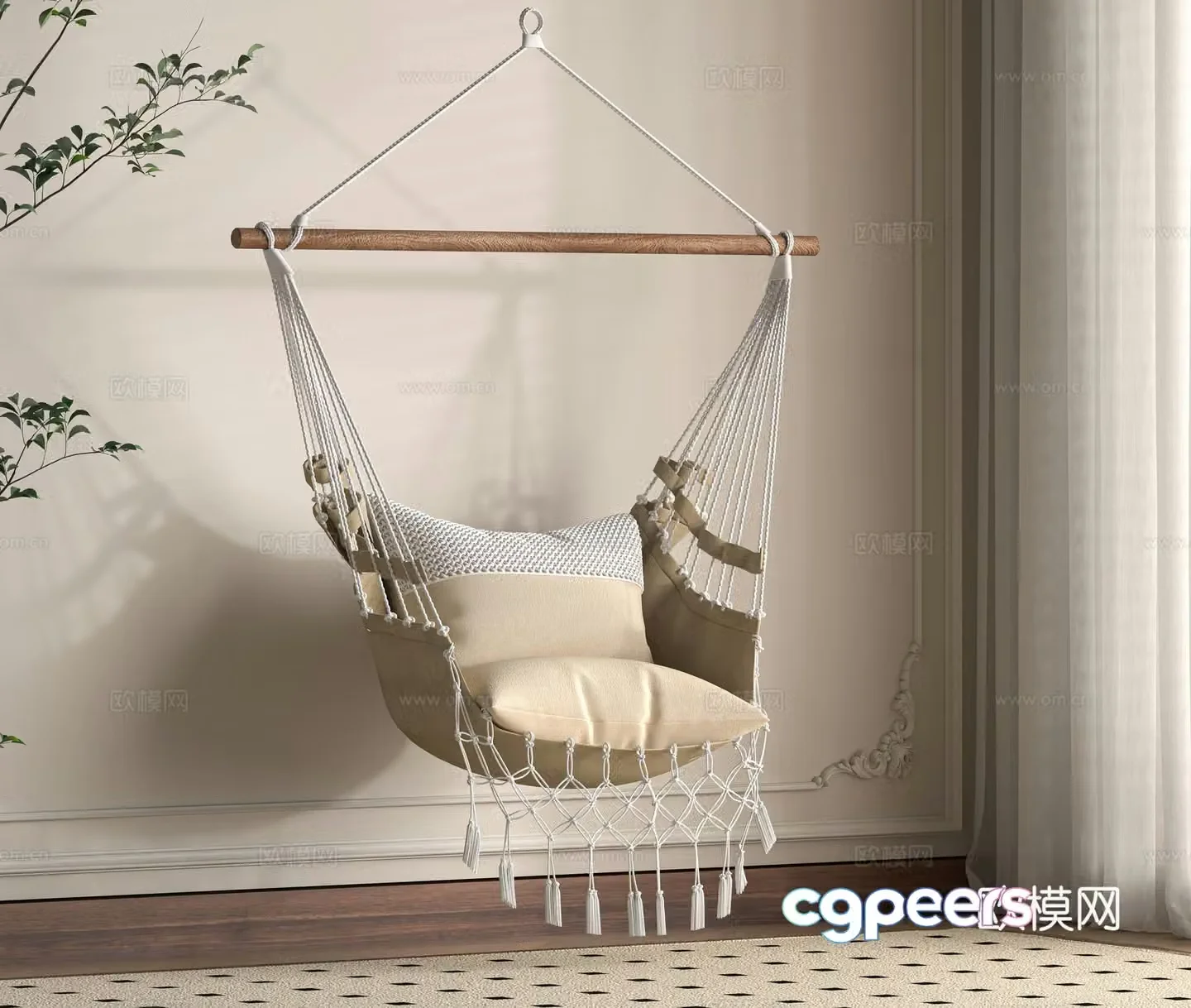 Modern hanging chair 3d model