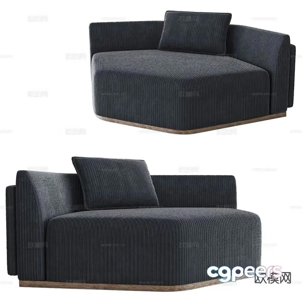 Modernature single sofa spliced â€‹â€‹sofa 3d model