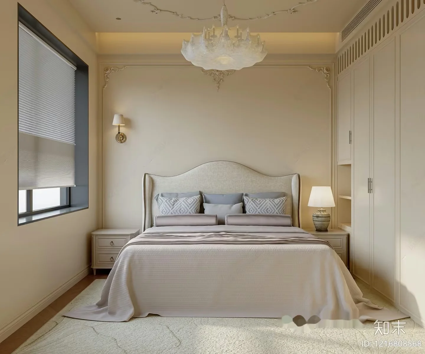 Cozy Bedroom 3D Model – 15284 – VRAY Render