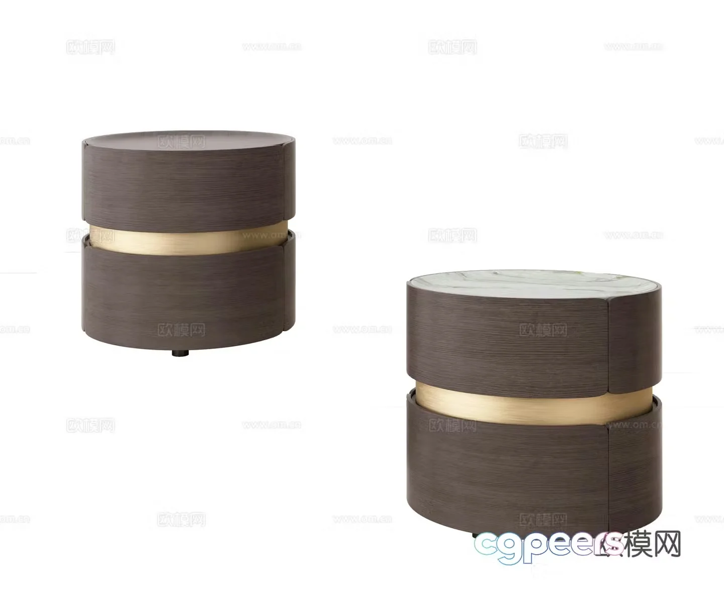 Modern Italian bedside table round bedside table round table side table coffee table corner table 3D model