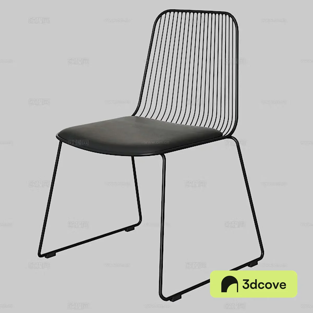 Modern iron single chair dining chair