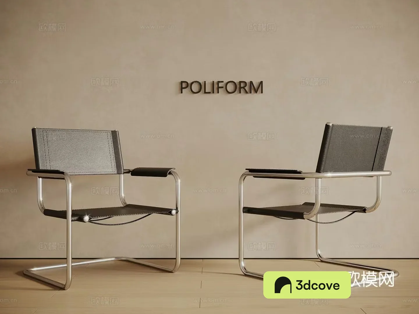 Modern light luxury office chair leather chair stainless steel chair book chair