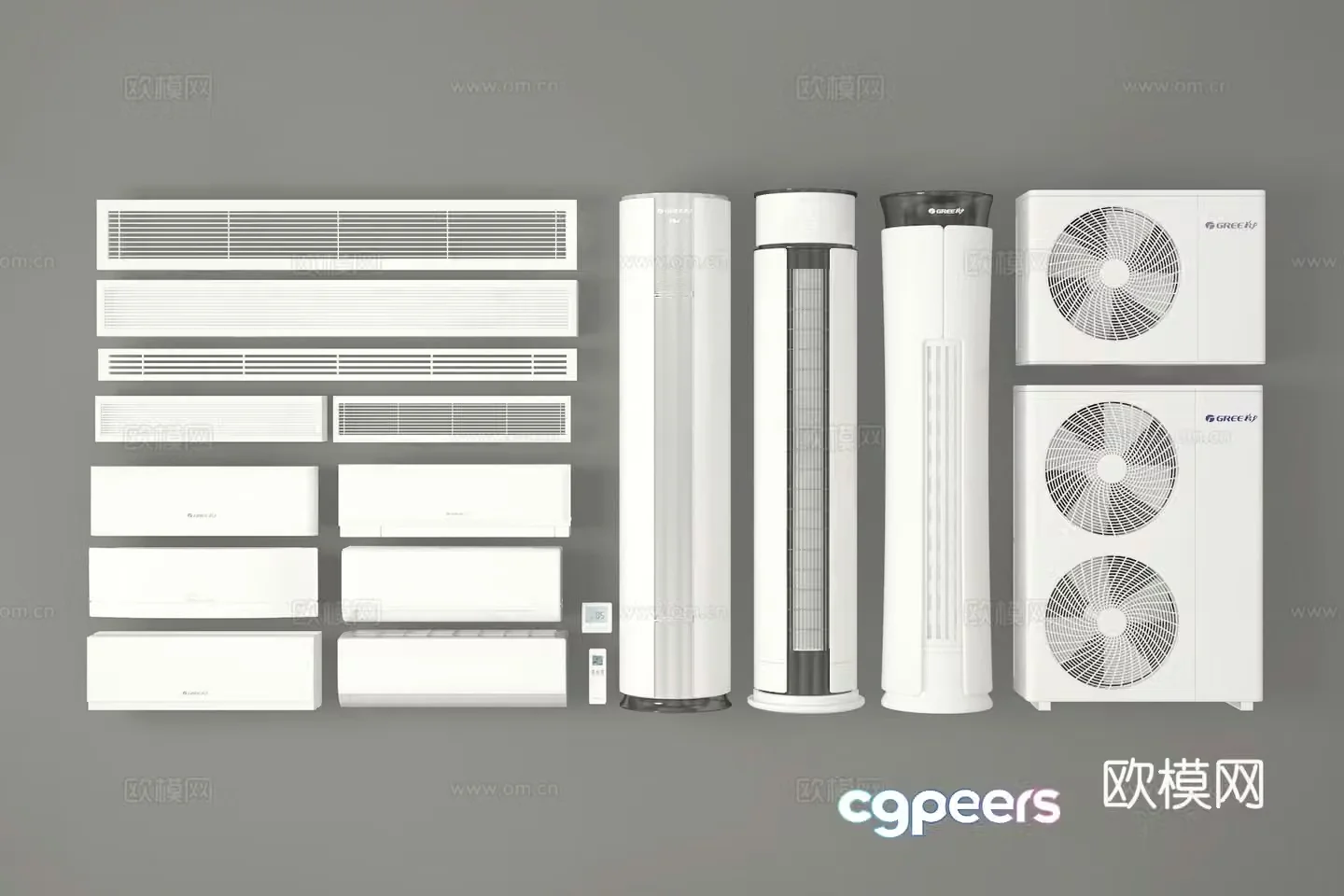 Air conditioner hanging vertical air conditioner air conditioner outdoor unit 3D model