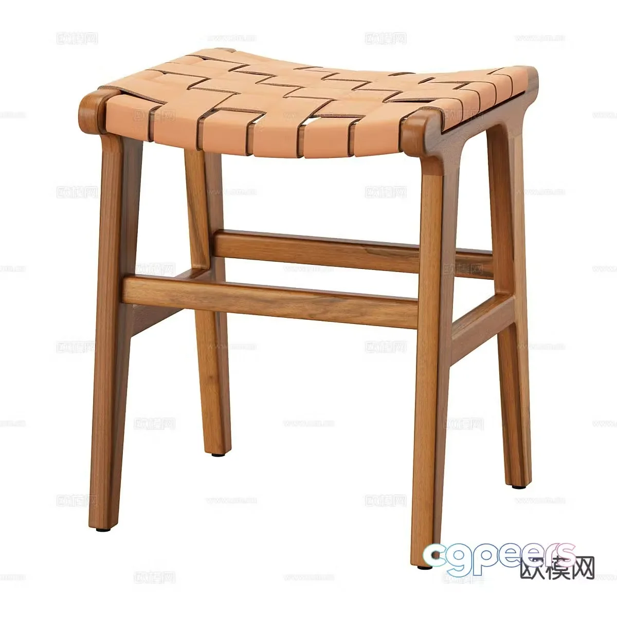 wabi-sabi stool low stool 3d model
