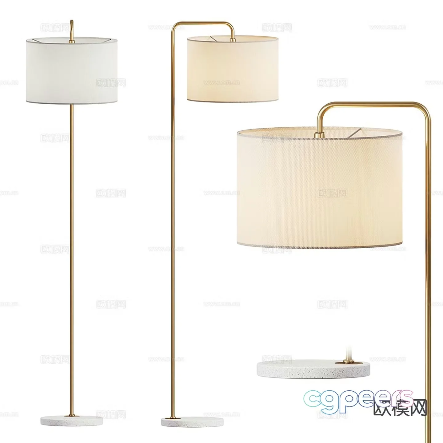 Modern floor lamp 3d model
