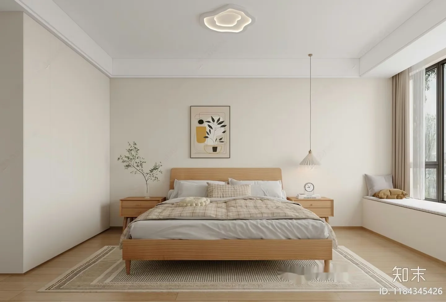 Cozy Bedroom 3D Model – 18341 – CORONA Render