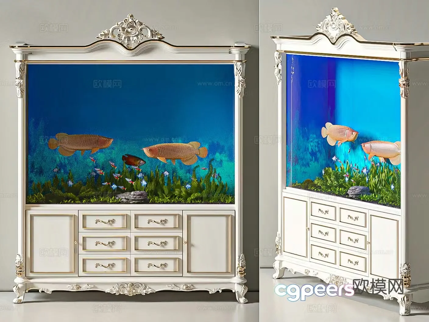 European fish tank 3D model