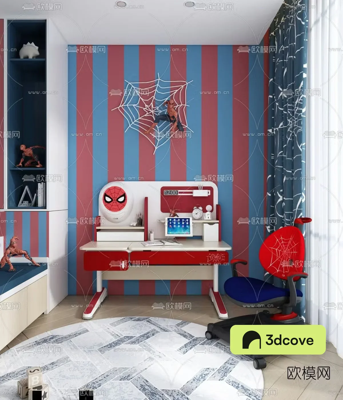Modern Marvel Spider-Man children’s desk and chair
