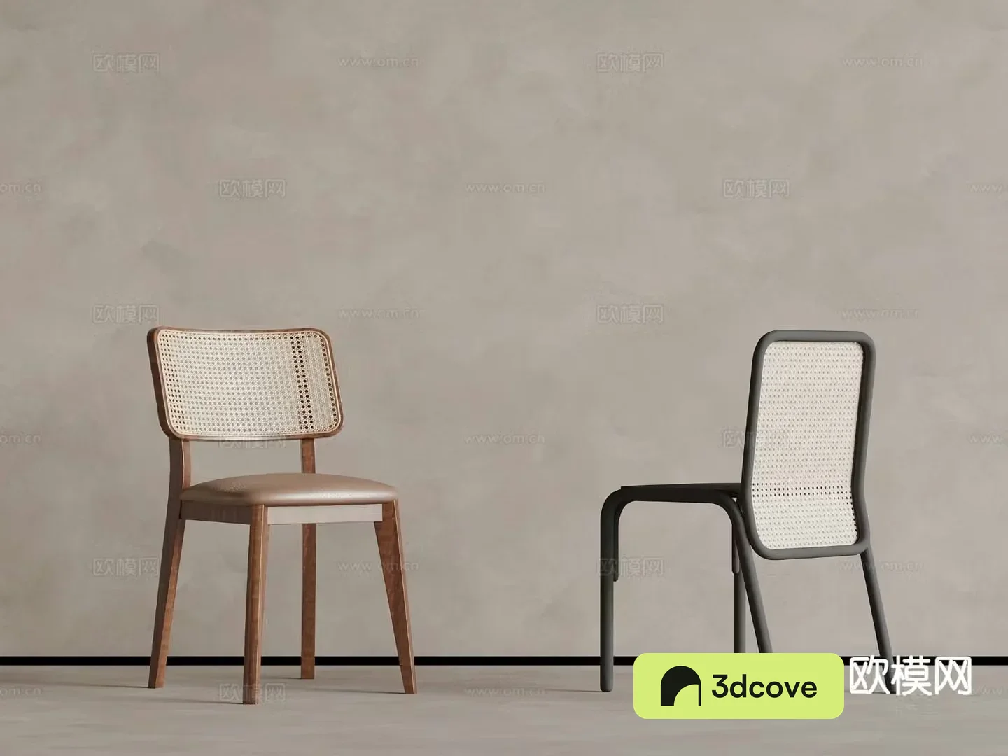 Wabi-sabi rattan chair dining chair leisure chair