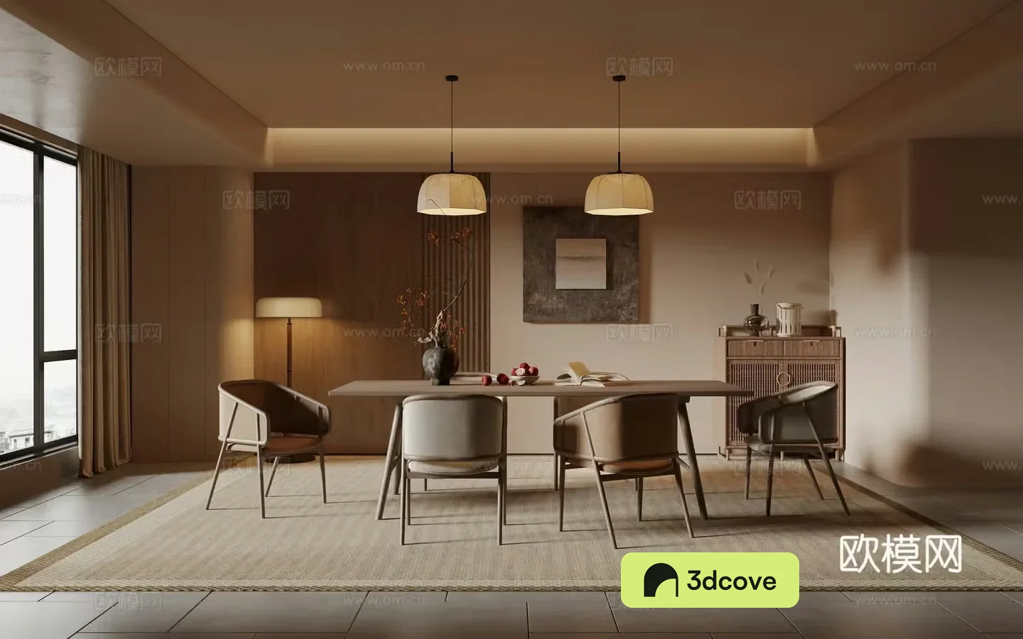Wasabi Middle Ages Open Home Restaurant 3D Model
