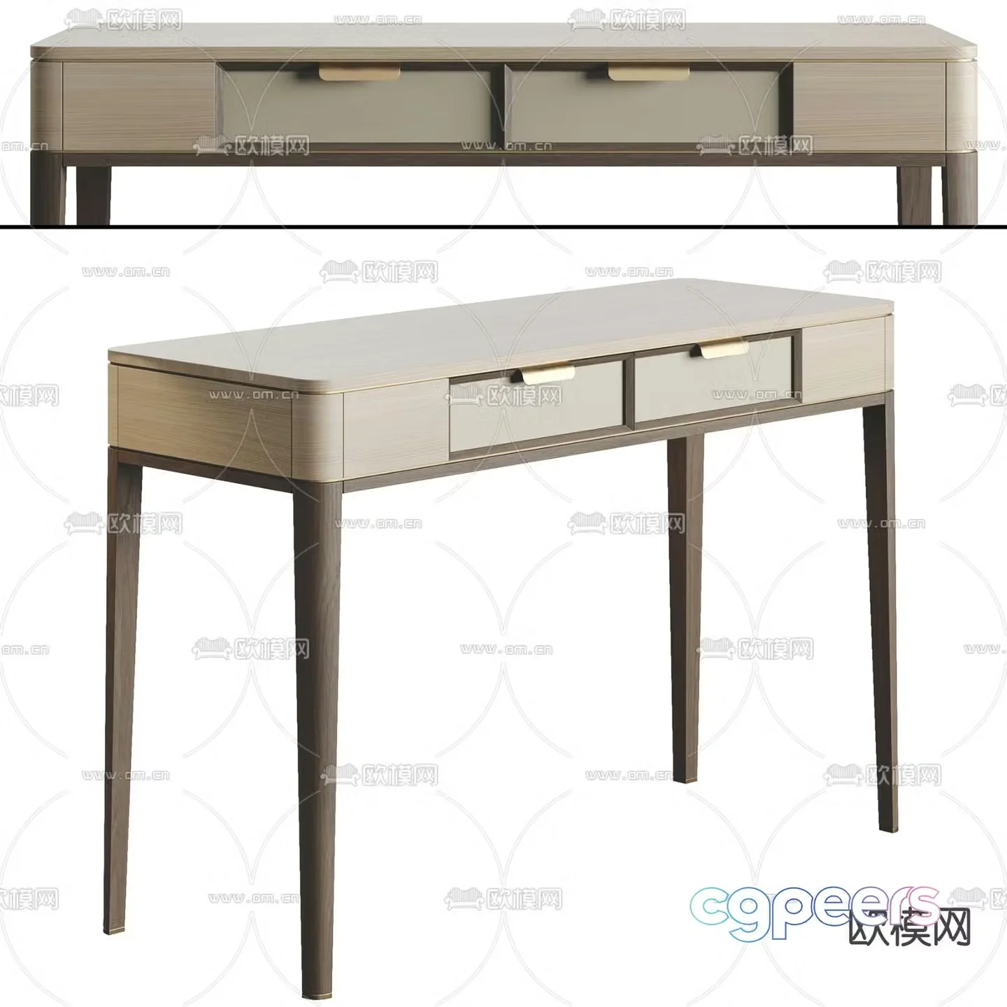 Poliform Dressing Table Desk 3d model
