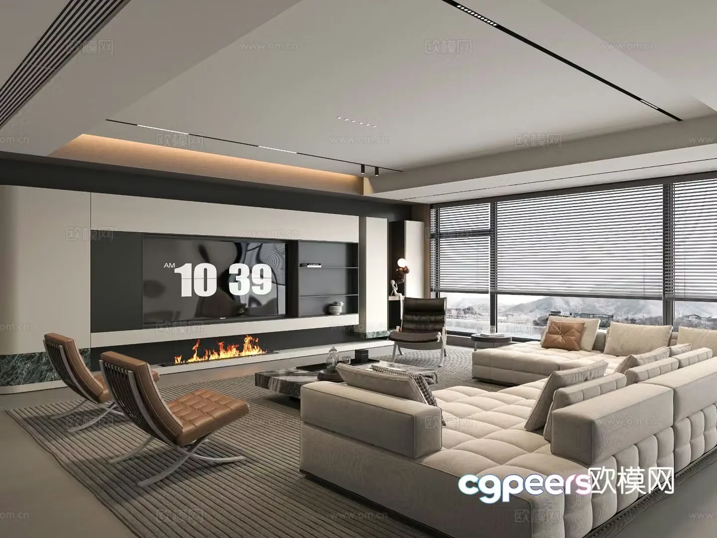 Italian living room 3d model