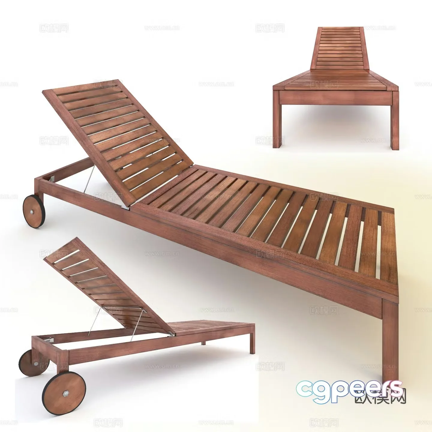 3d model of recliner