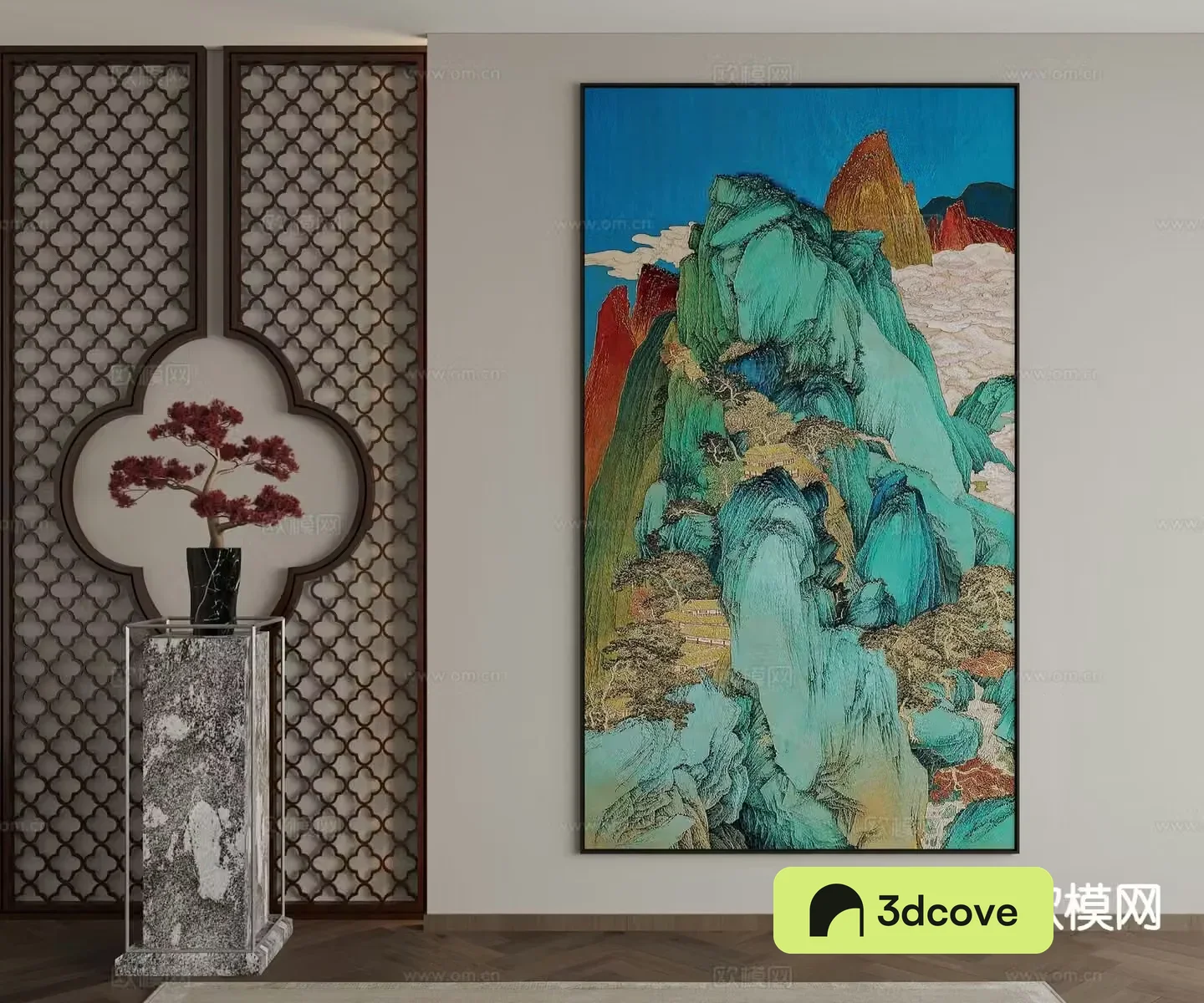 New Chinese style decorative painting texture painting hanging painting