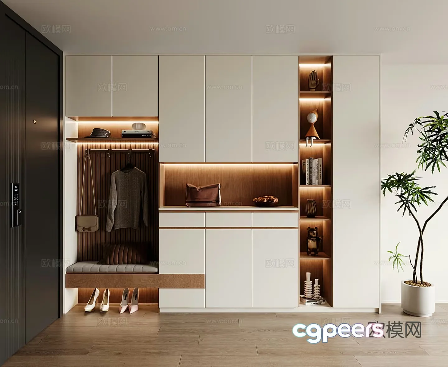Modern Storage Unit 3D Model – 21422 – VRAY Render
