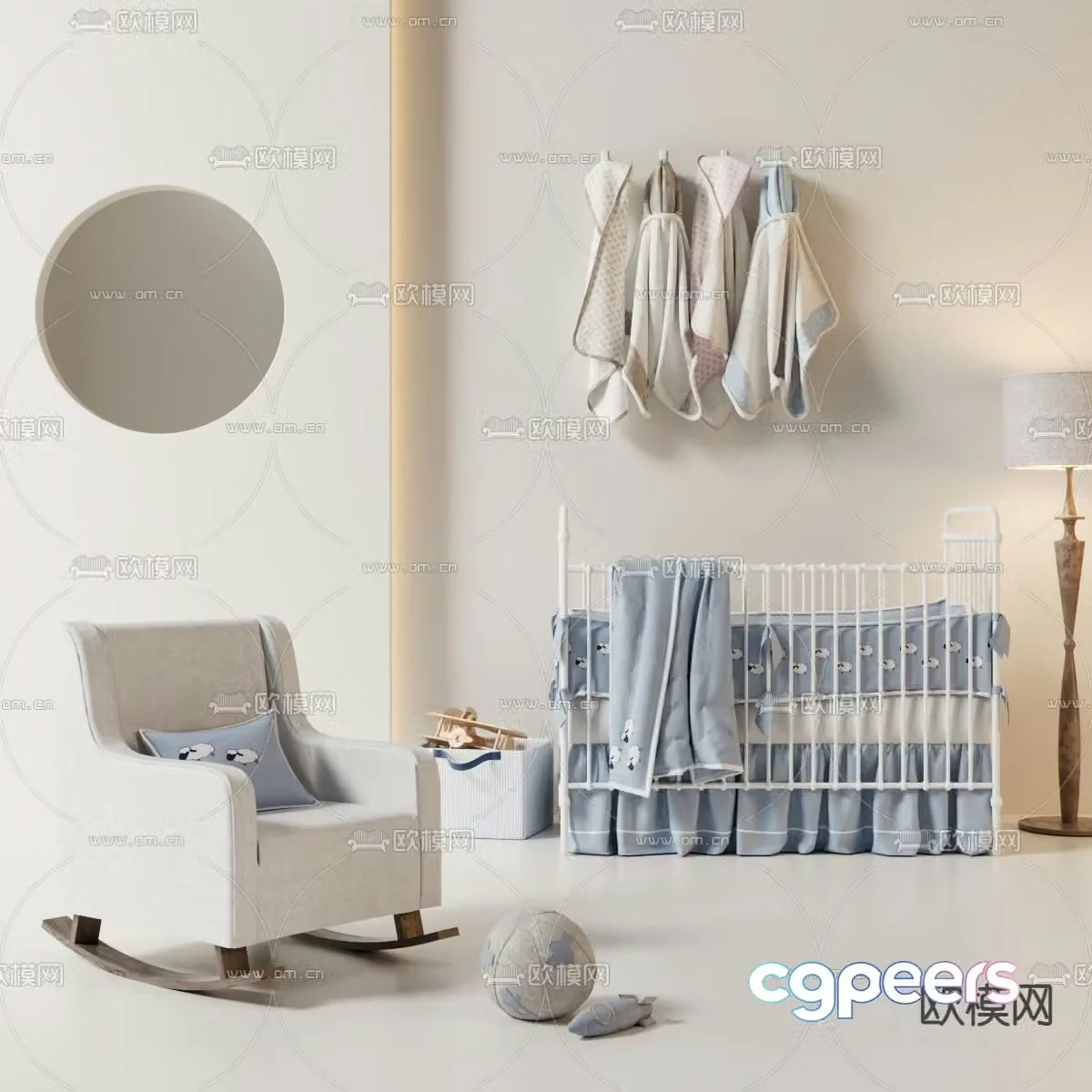 crib 3d model
