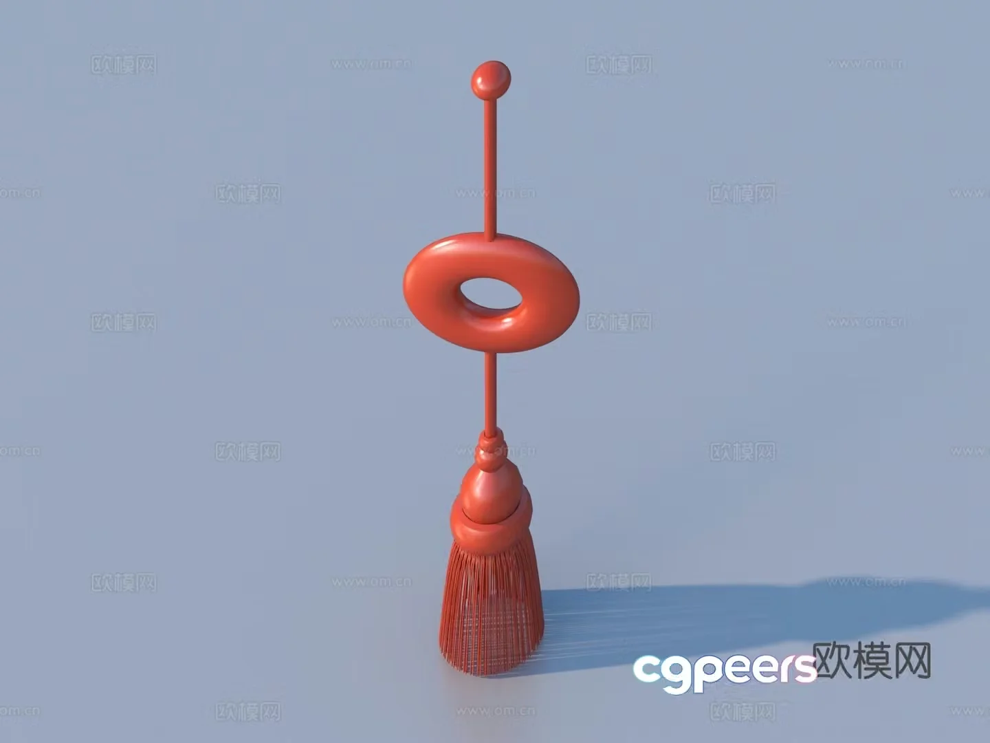 3D model of hanging decoration tassel hanging ear hanging flower