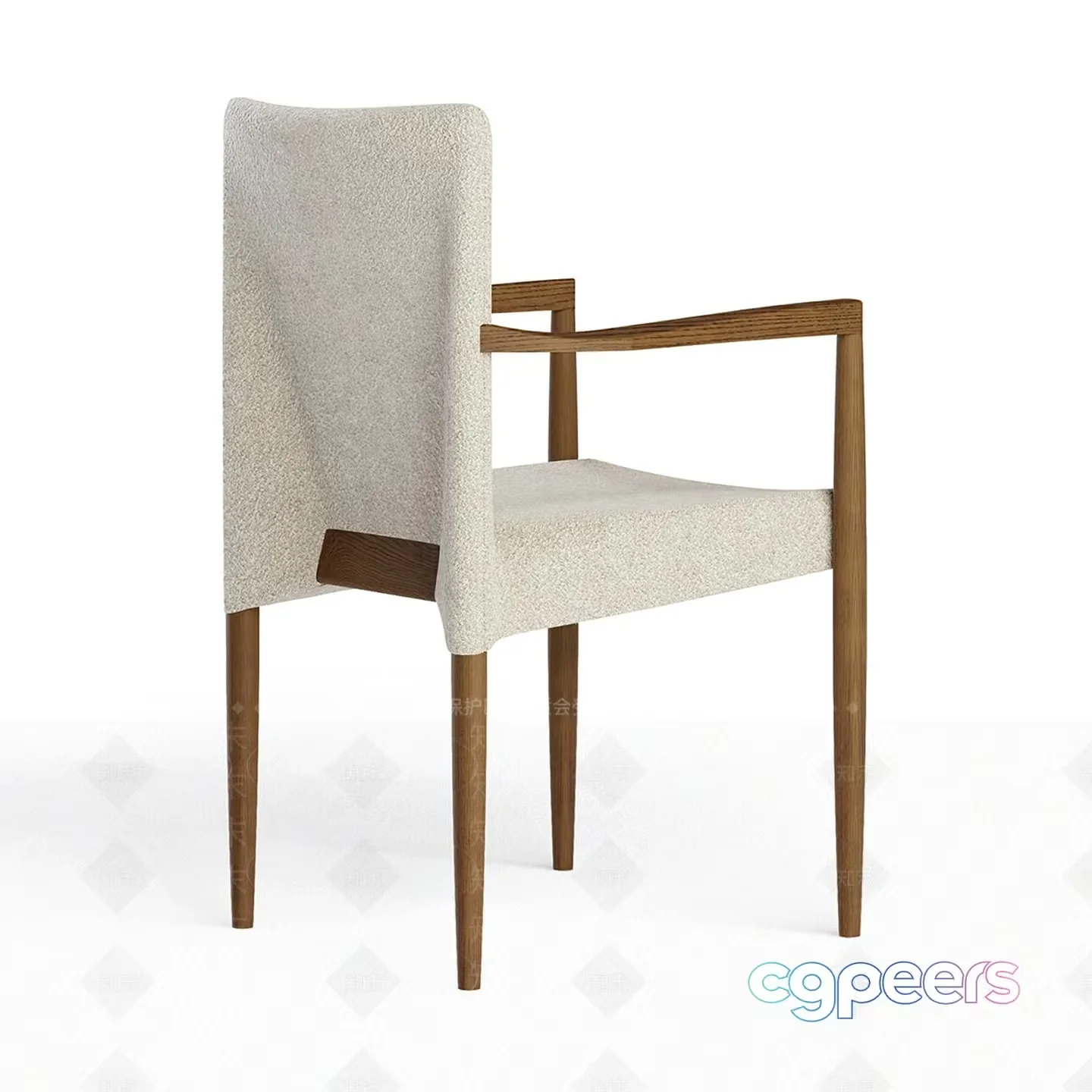 Modern Wooden Chair 3D Model – 16862 – CORONA Render