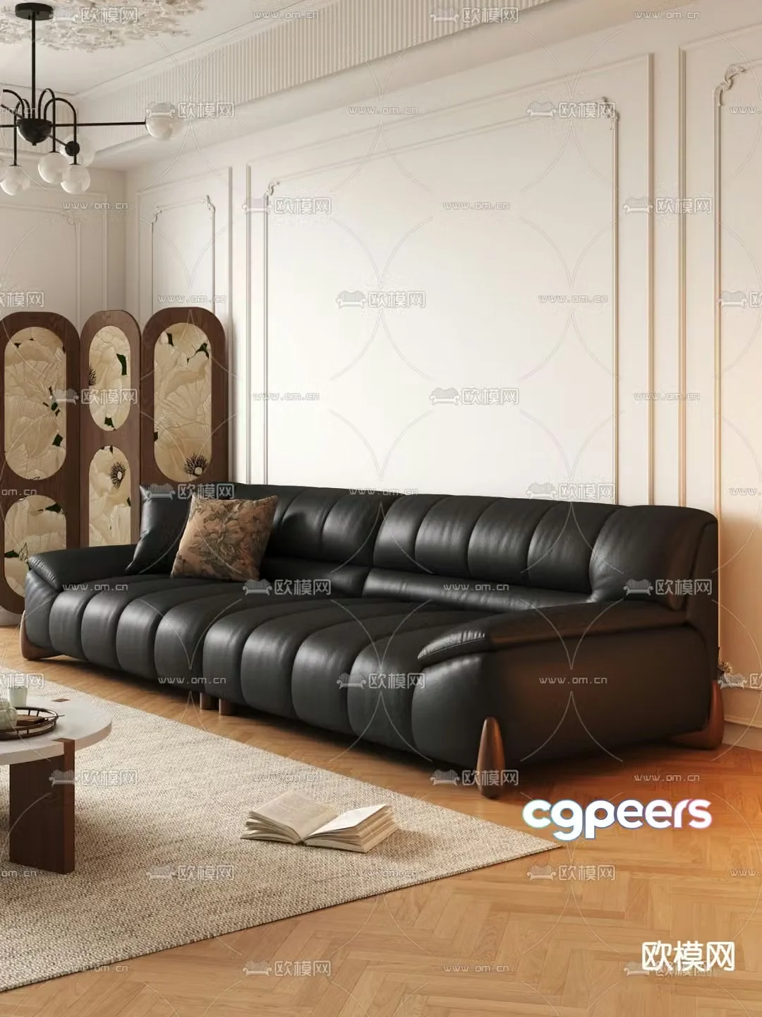 Modern love sofa 3d model