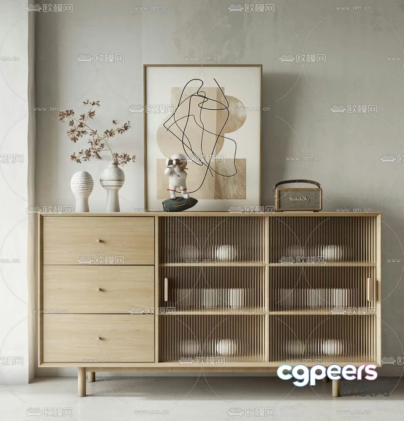 Nordic sideboard 3D model