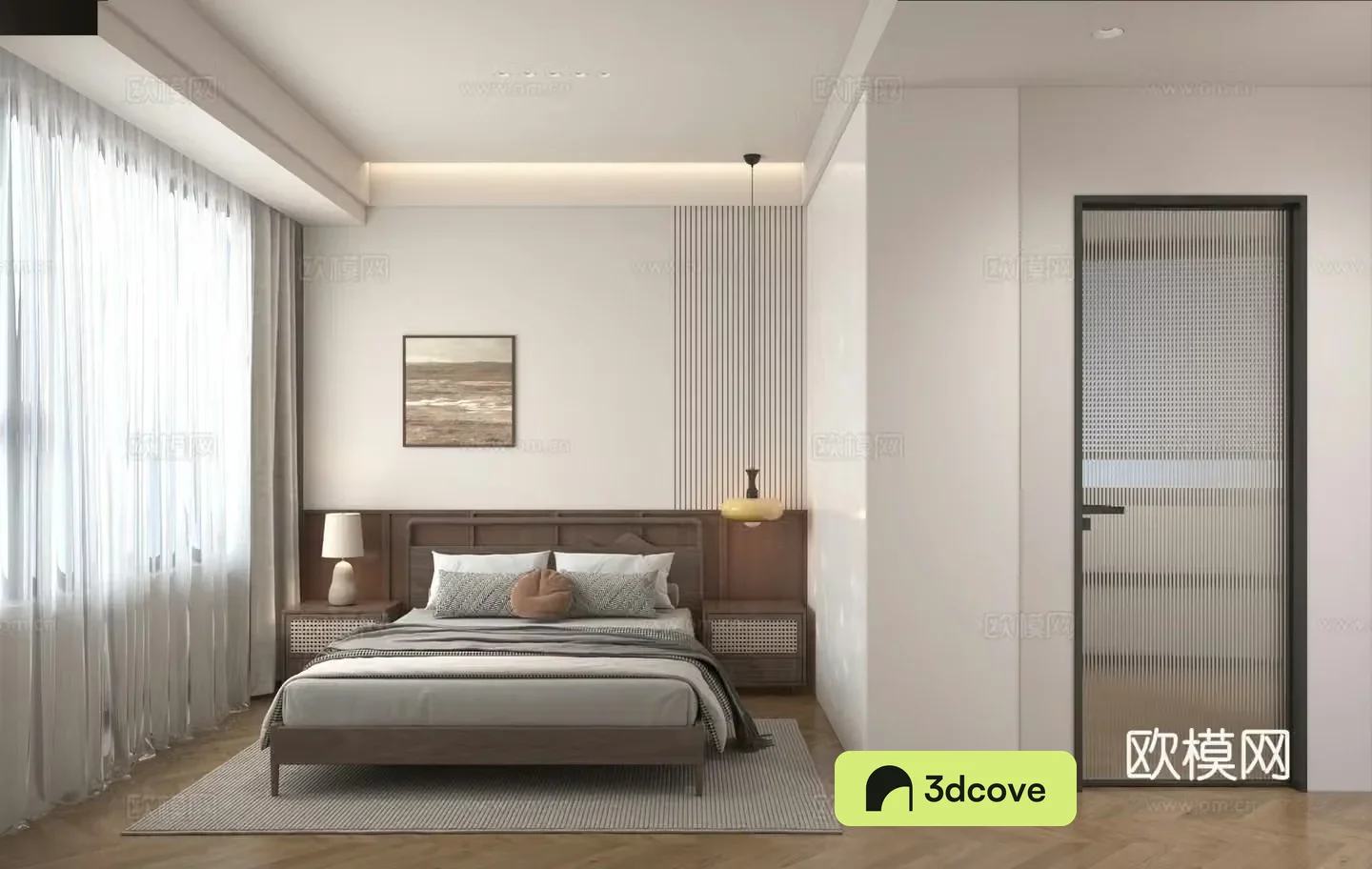Medium-old bedroom 3d model