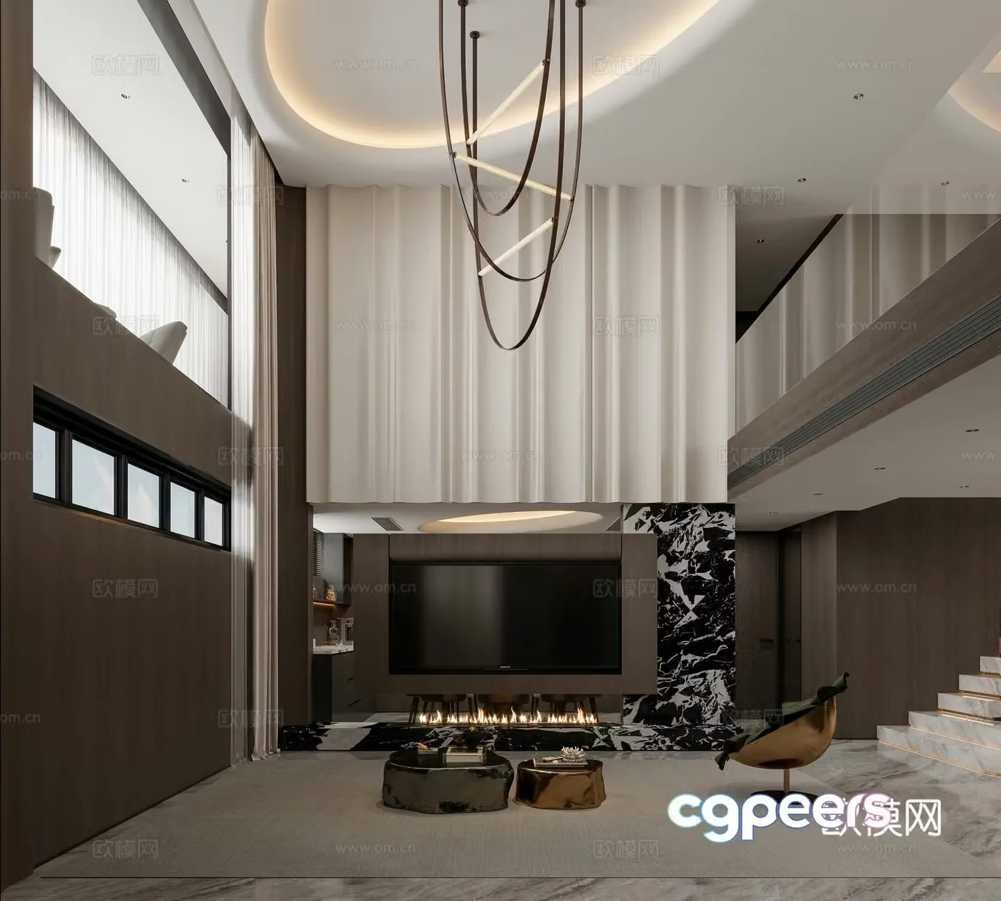 Italian style empty villa 3D model