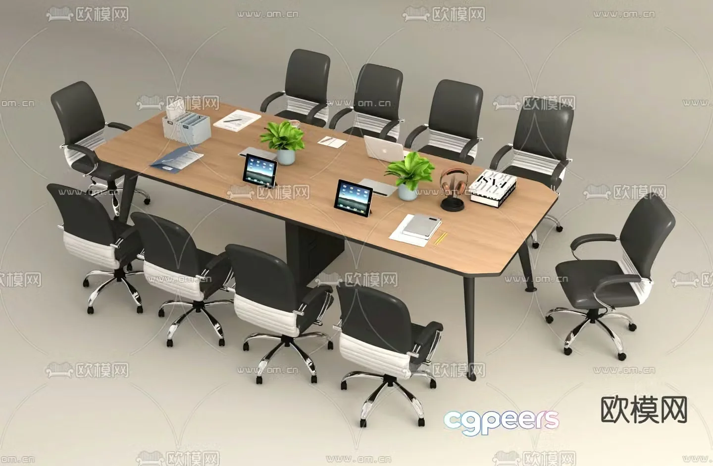 Conference table 3d model