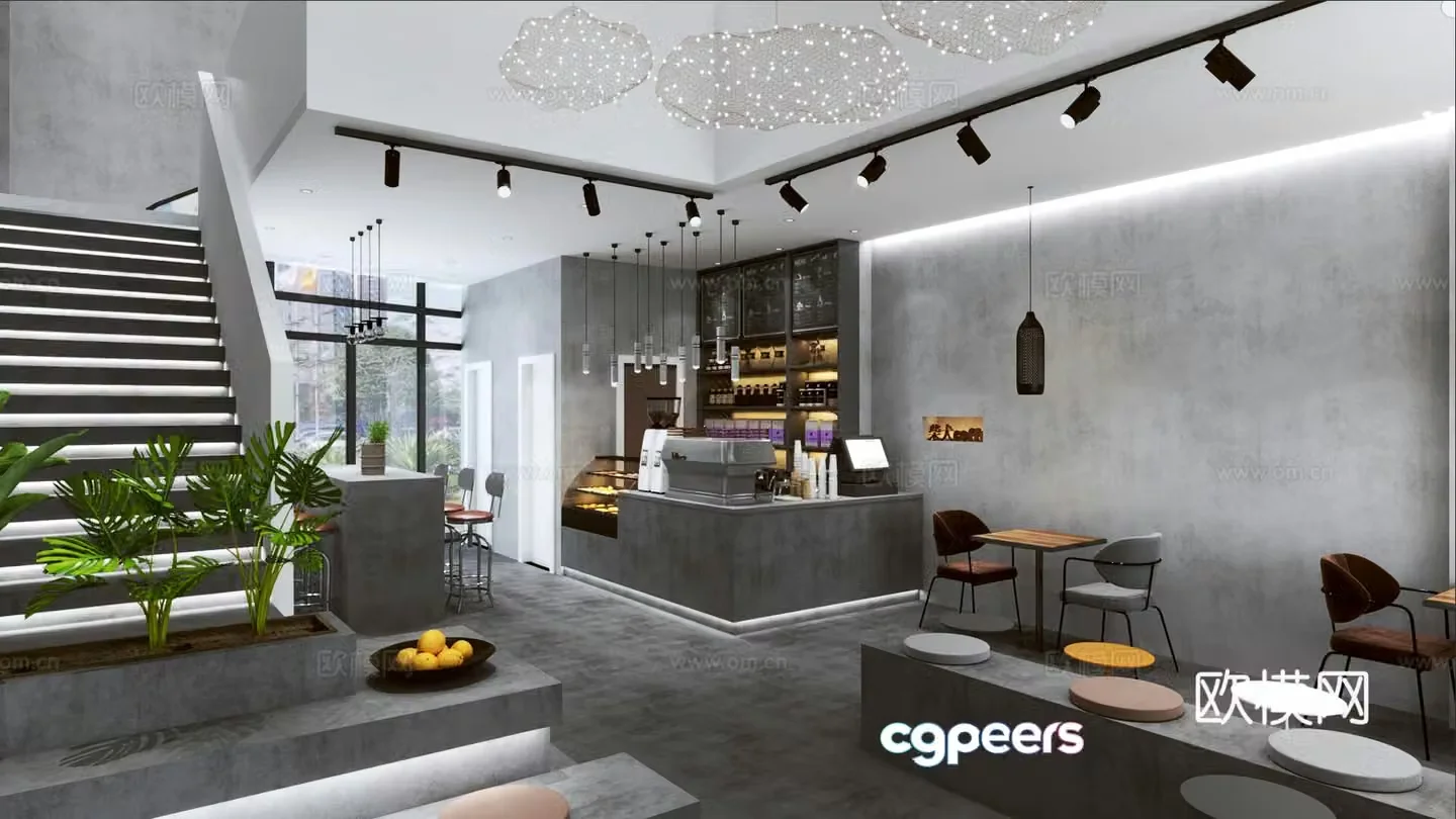 Cafe 3d model