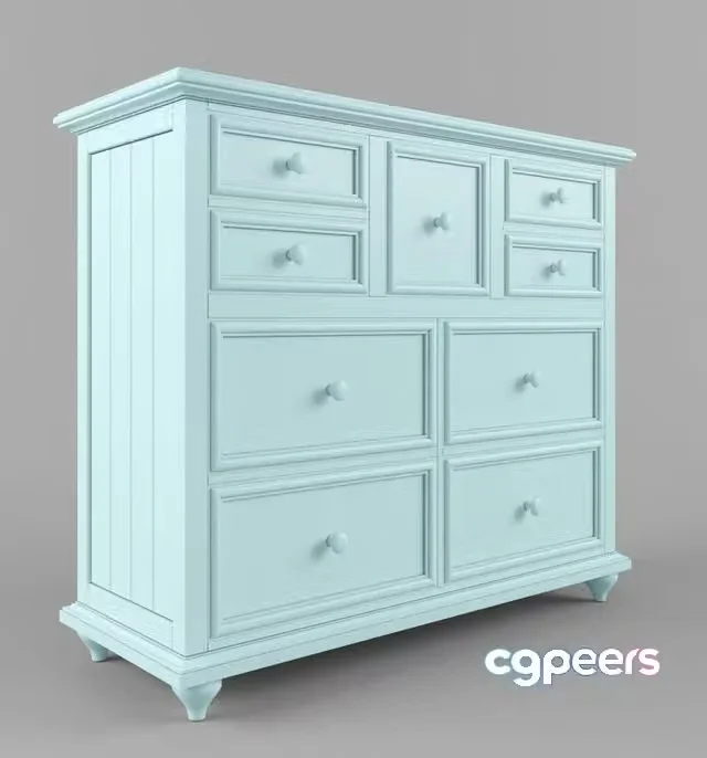 3ds Max Free – Chest of drawers for nursery collection myHaven