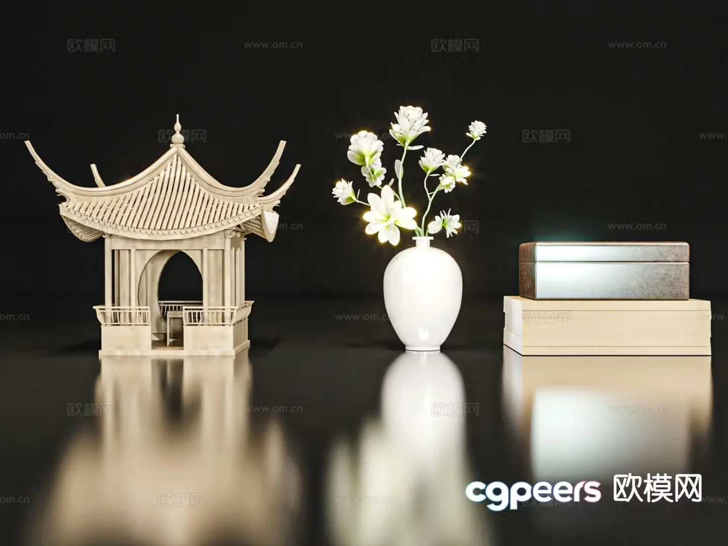 New Chinese style ornaments and crafts 3D model