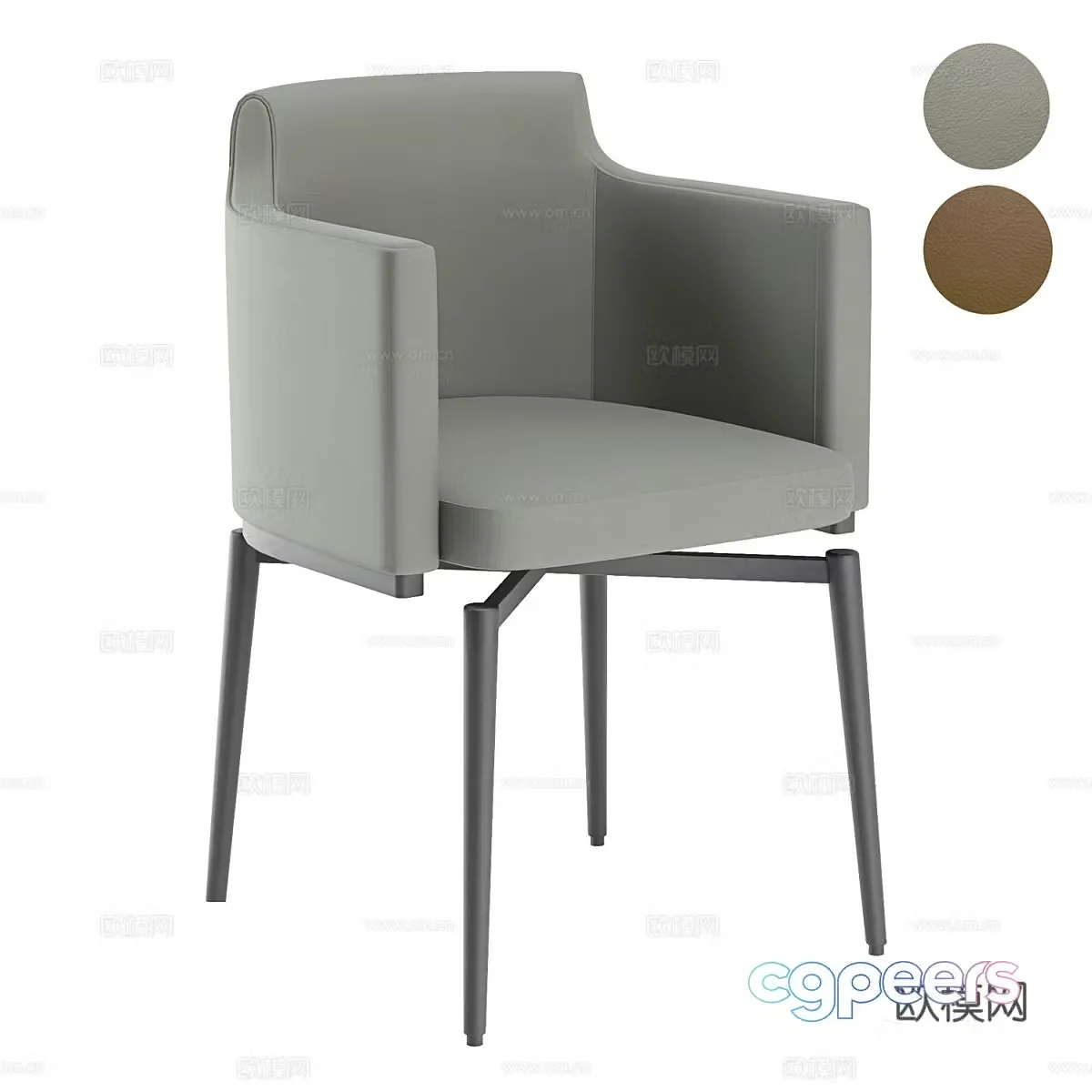 Modern simple single sofa single sofa simple sofa living room sofa 3d model