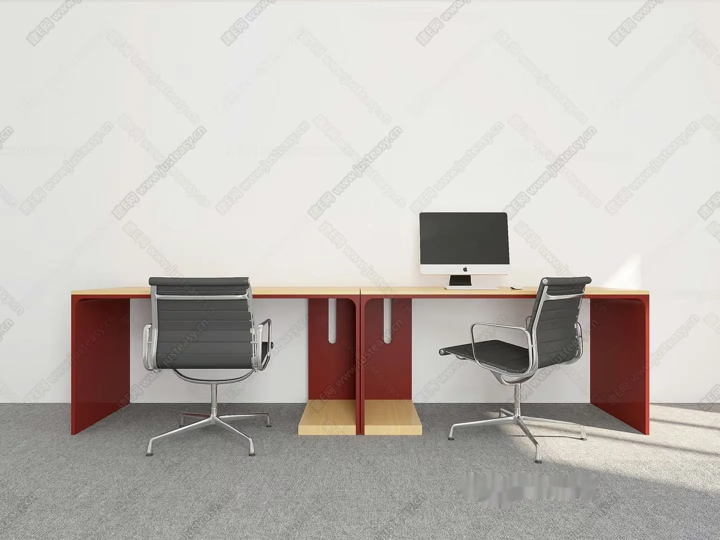 Modern Office Space 3D Model – 20381 – VRAY Render