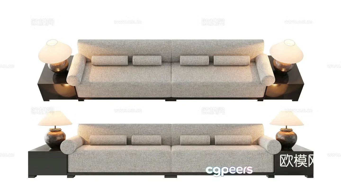 New Chinese sofa sofa 3D model