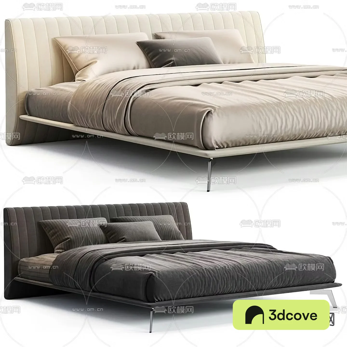 Modern double bed