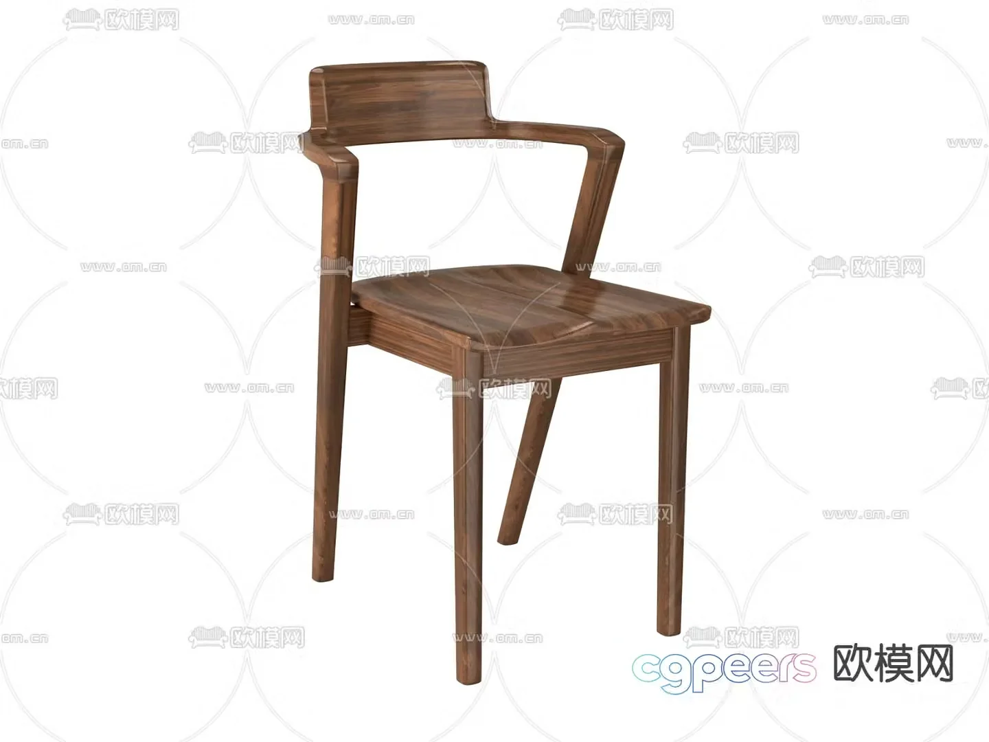 Dining chair single chair 3d model