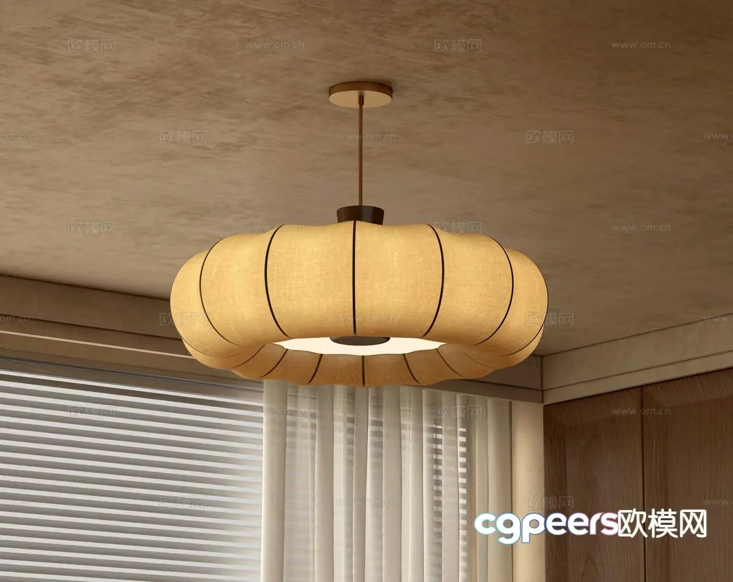 Medieval style chandelier 3d model