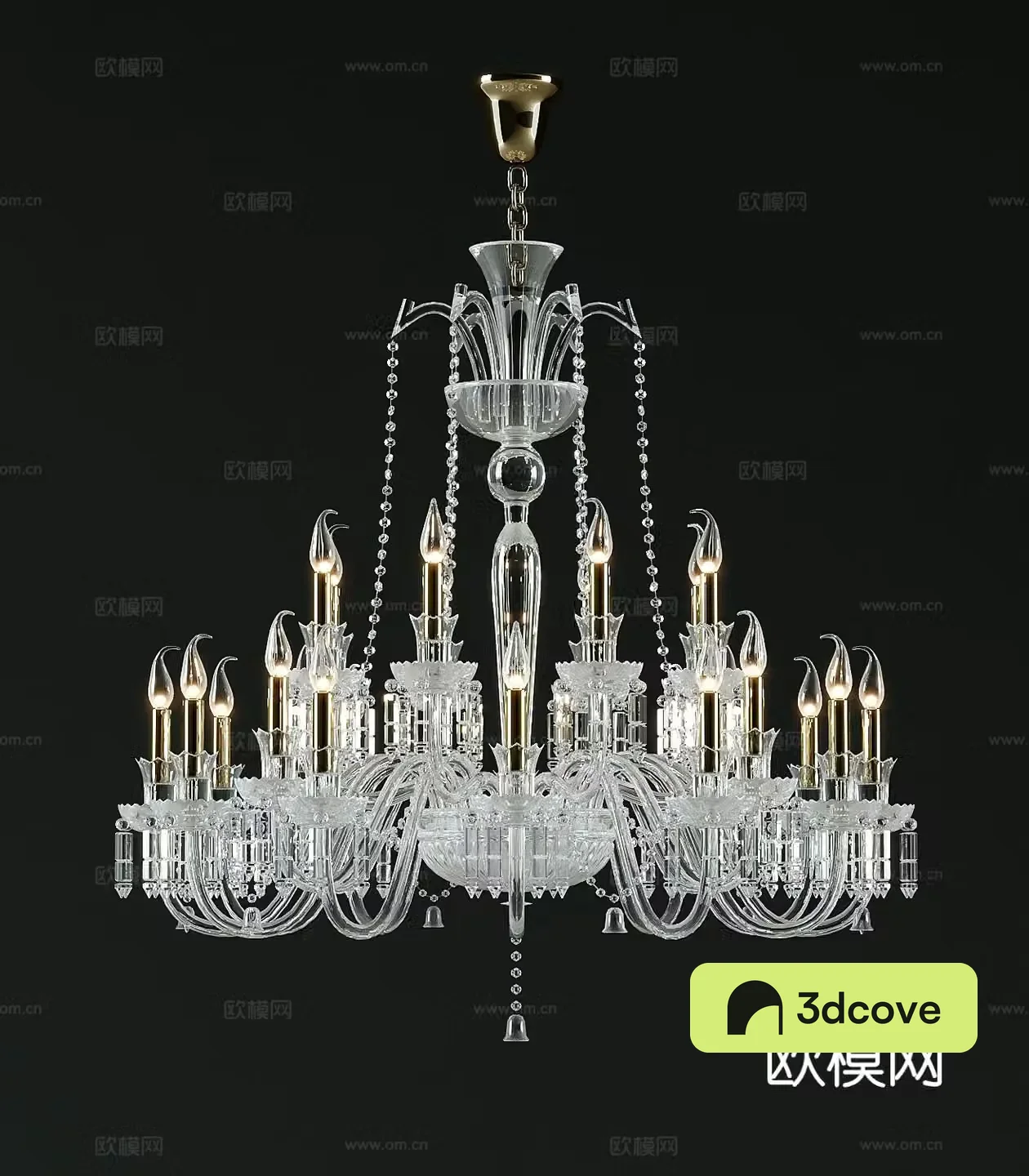 European crystal chandelier