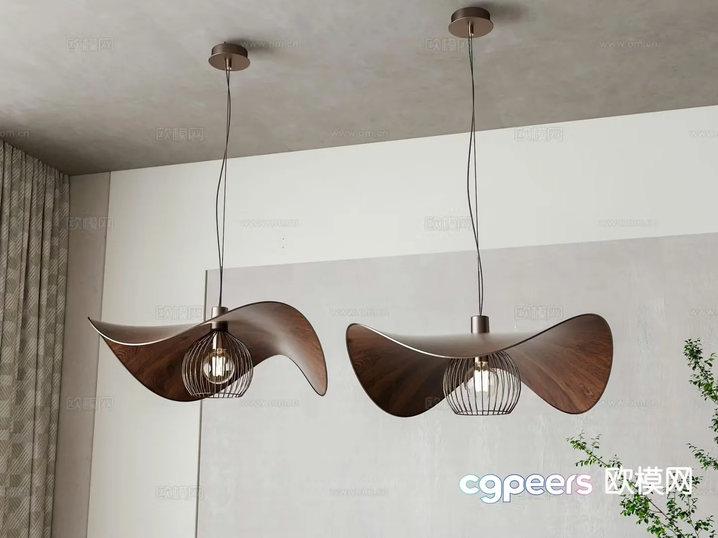 American Chandelier Restaurant Chandelier 3D Model