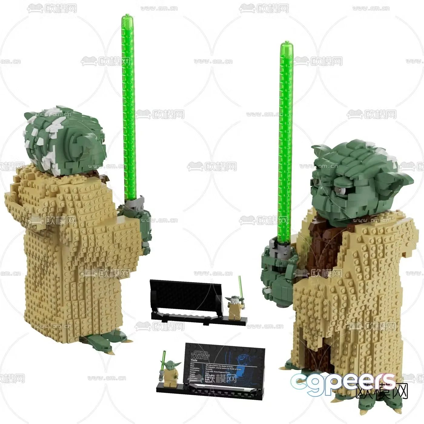 Modern Star Wars toys 3d model