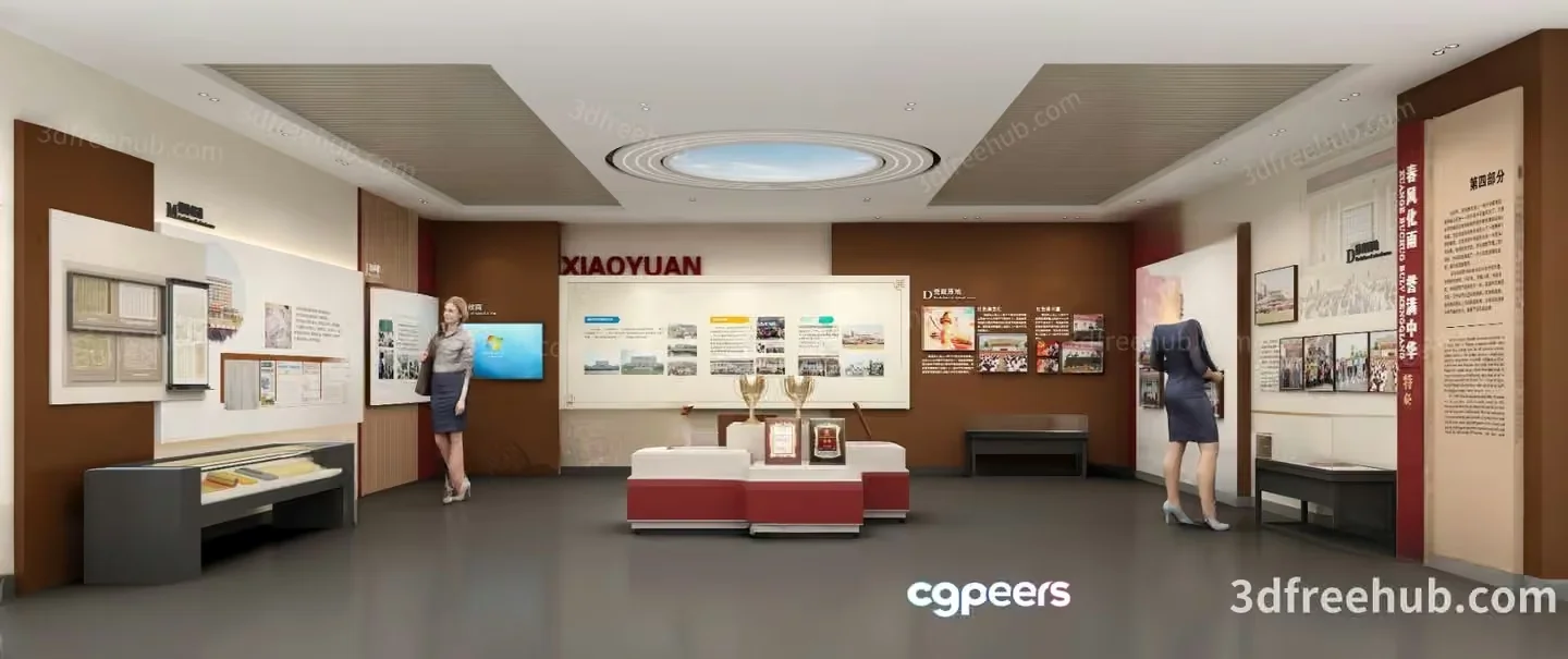 Modern 3D Museum 3D Model – 18968 – VRAY Render