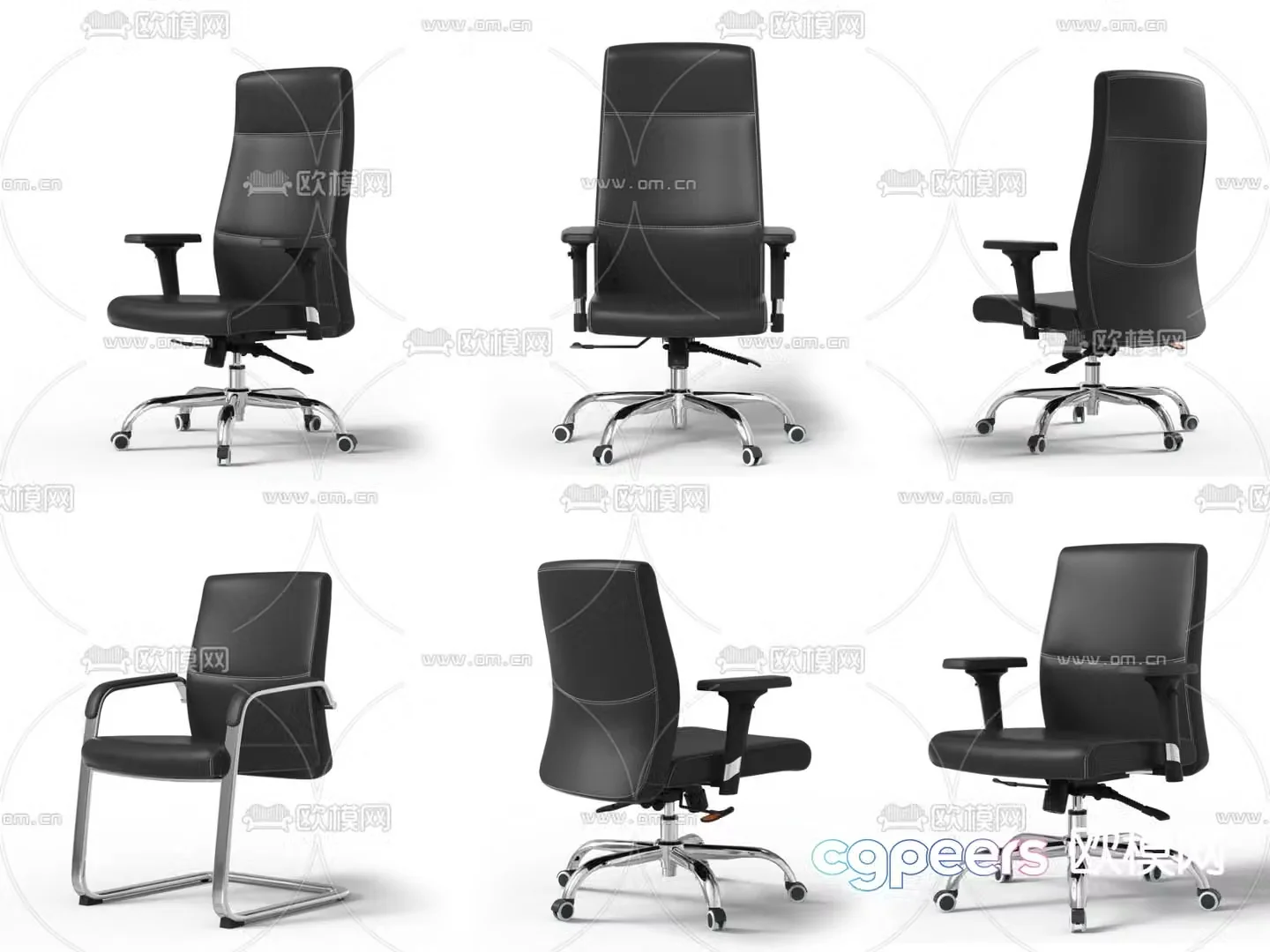 Office chair executive chair office chair conference chair 3D model