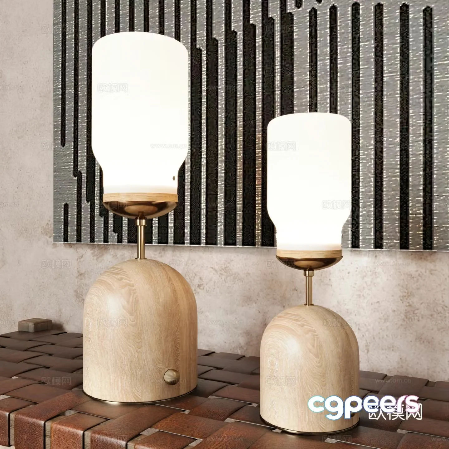 Modern desk lamp Desktop decorative lamp Floor lamp 3d model
