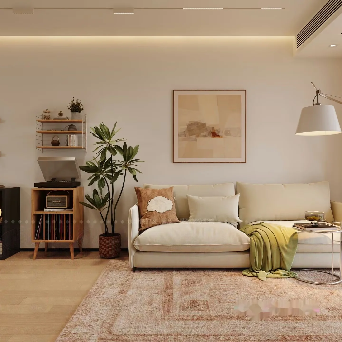 Cozy Living Room 3D Model – 20440 – VRAY Render