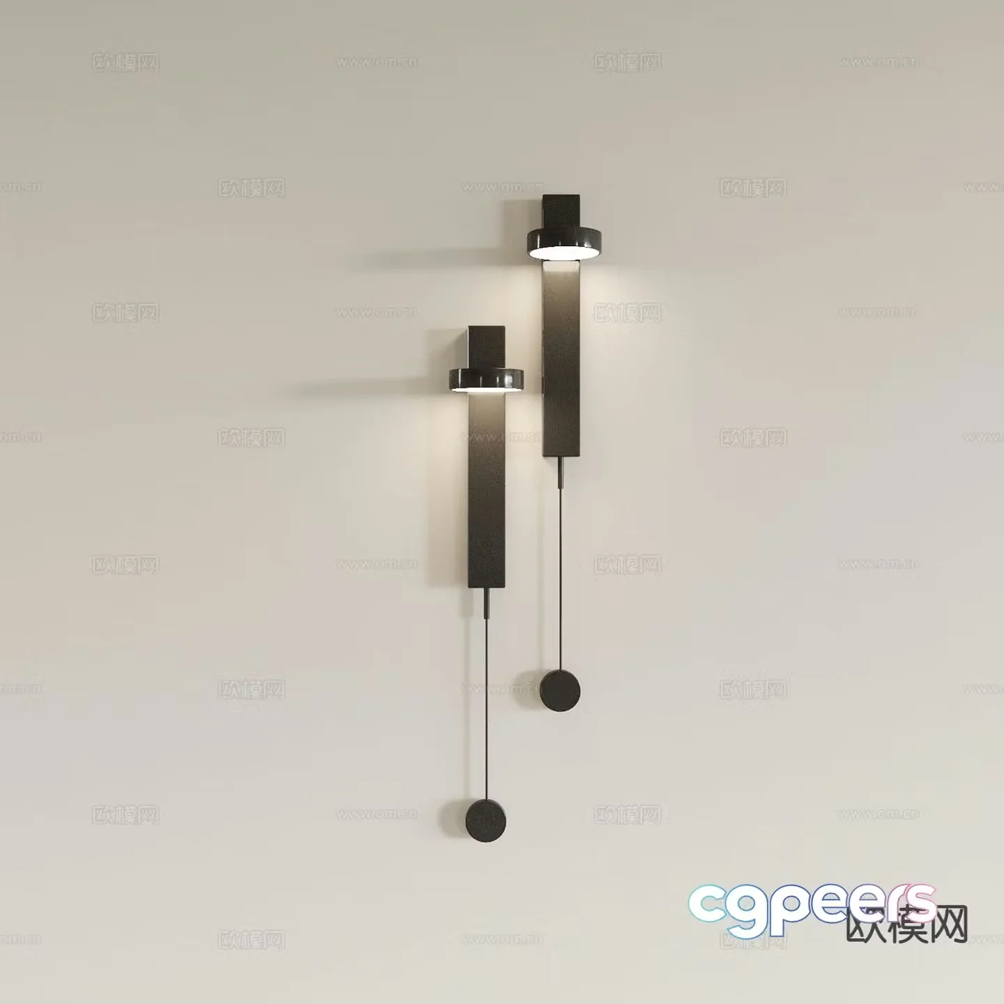 Modern wall lamp bedside lamp 3d model