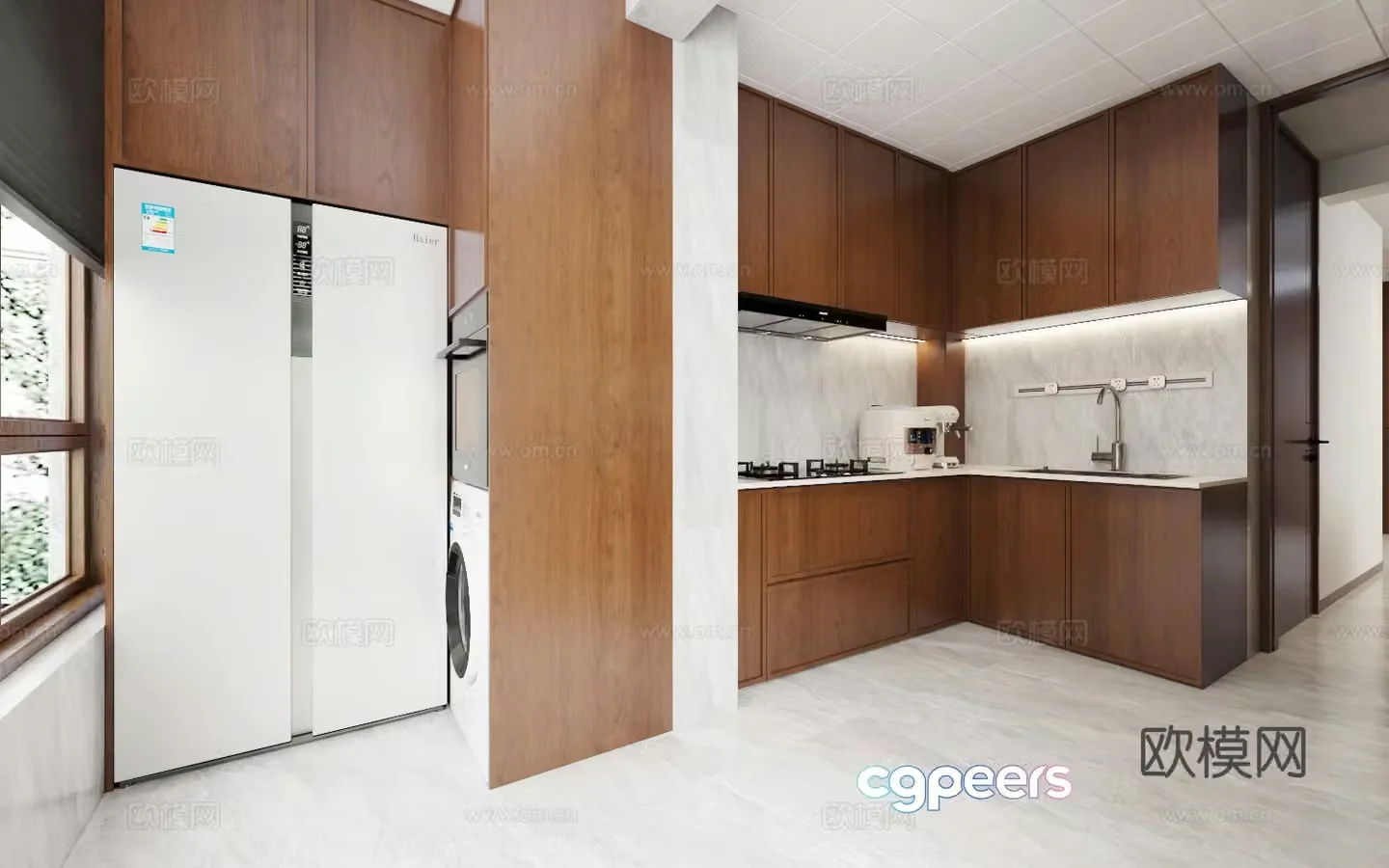 New Chinese kitchen 3D model