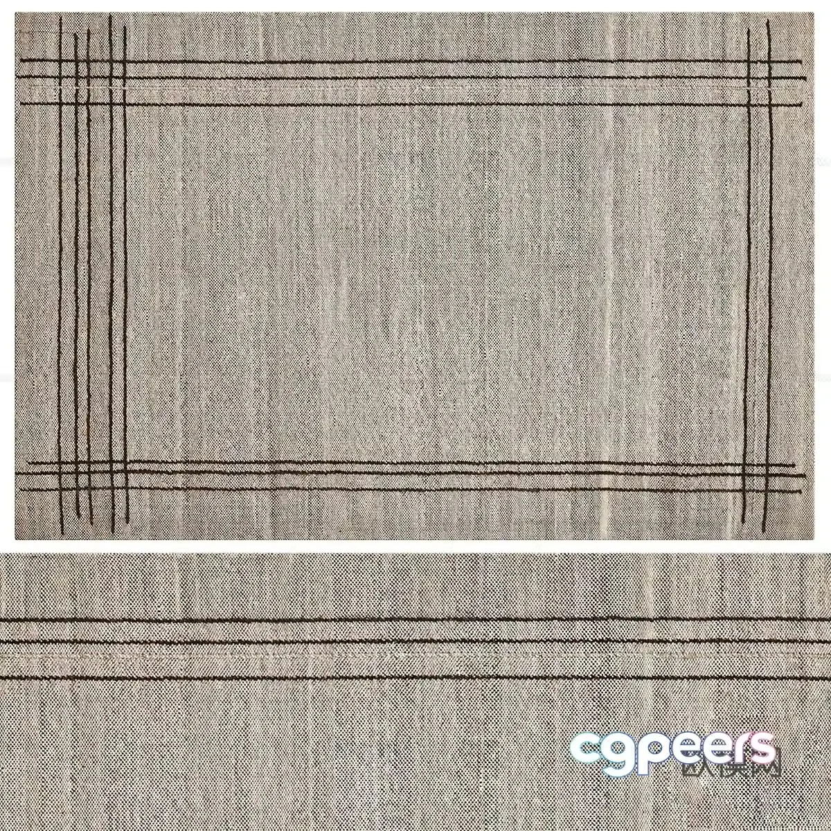 Square carpet 3d model