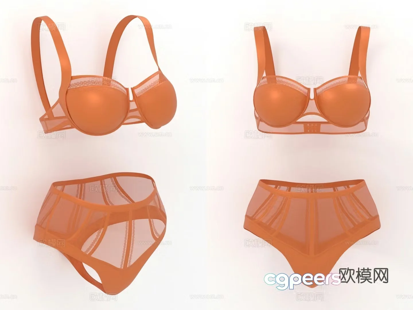 Women’s Underwear Panties Bra Bra Women’s Clothing Women’s 3D Model