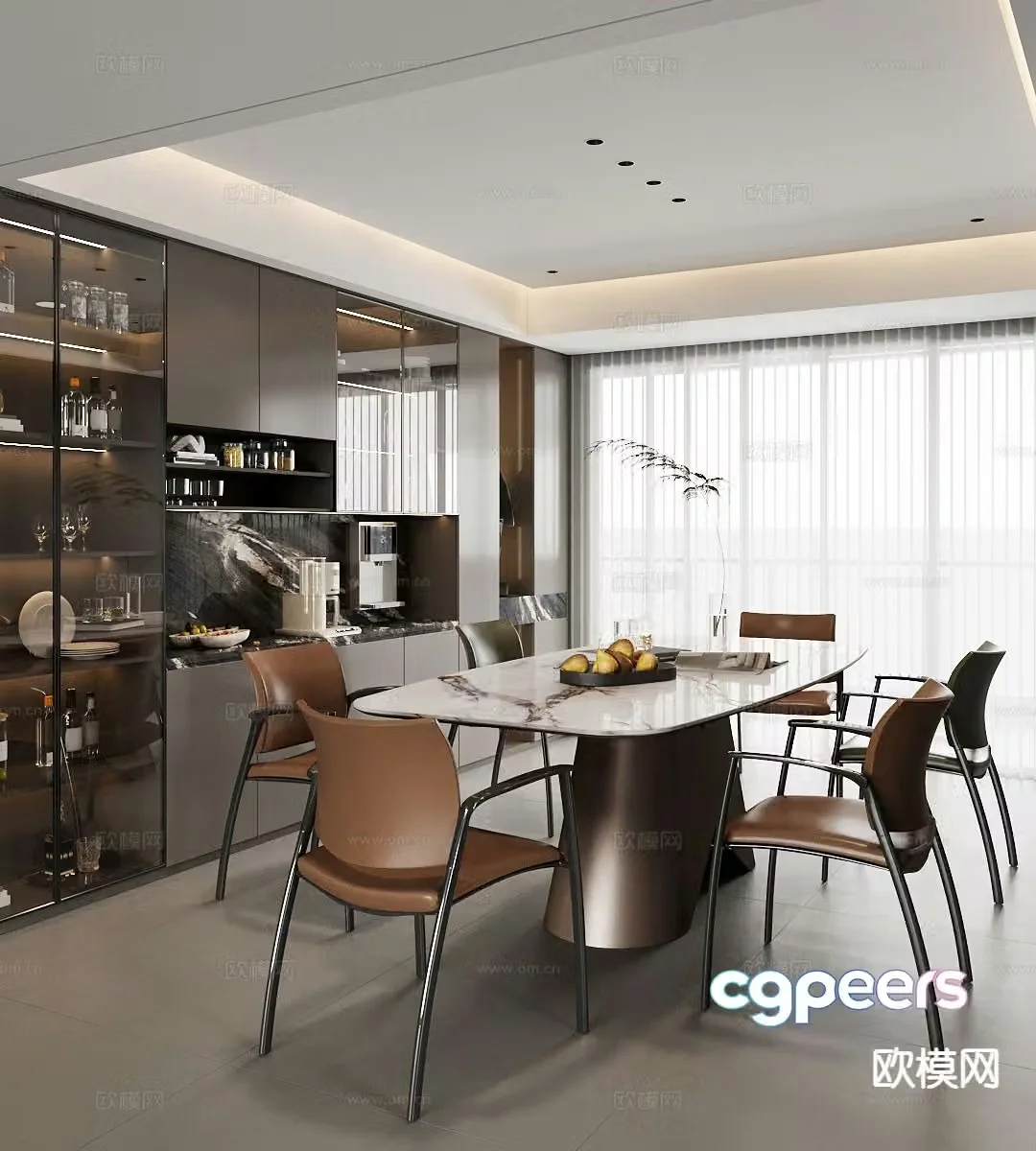 Italian restaurant 3d model