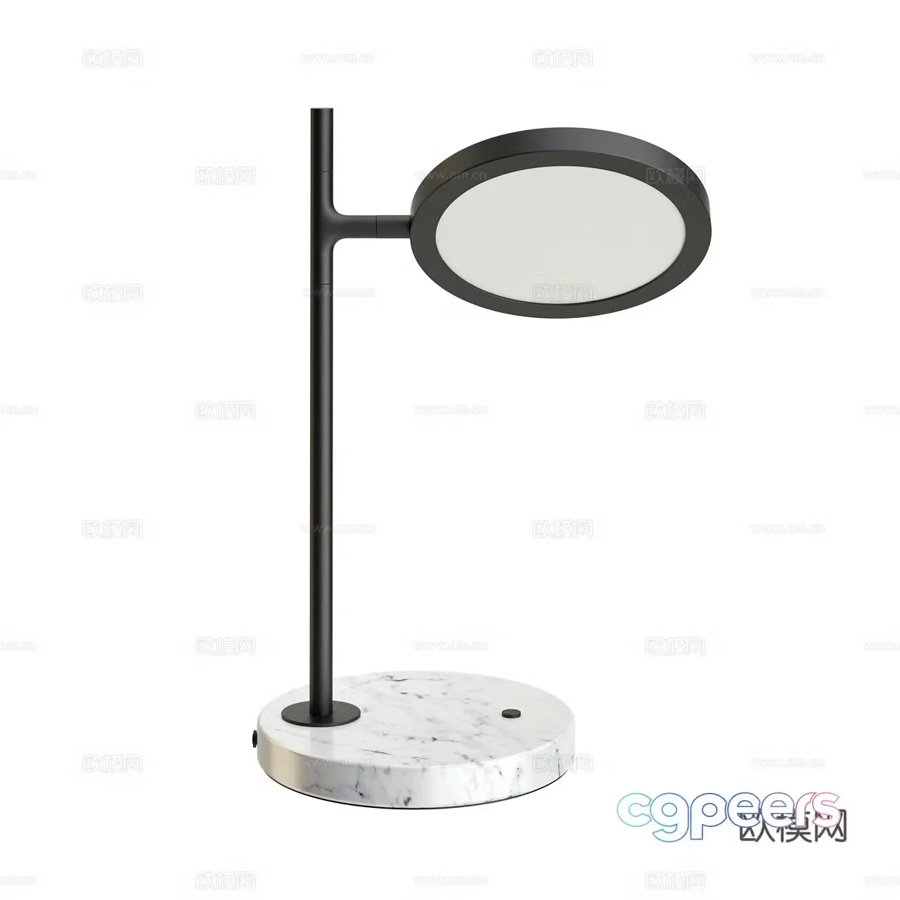 Discus modern desk lamp minimalist desk lamp marble desk lamp Italian desk lamp 3d model