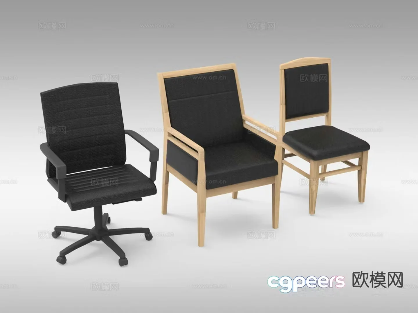 Office chair shift chair staff chair 3d model